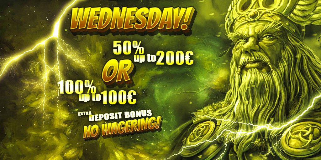 50% Wednesday Reload Bonus at Thor Casino